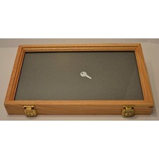 Display Case Oak en Box Glass Top Collectibles Memorabilia Medals Coins 748774366426  121715717799
